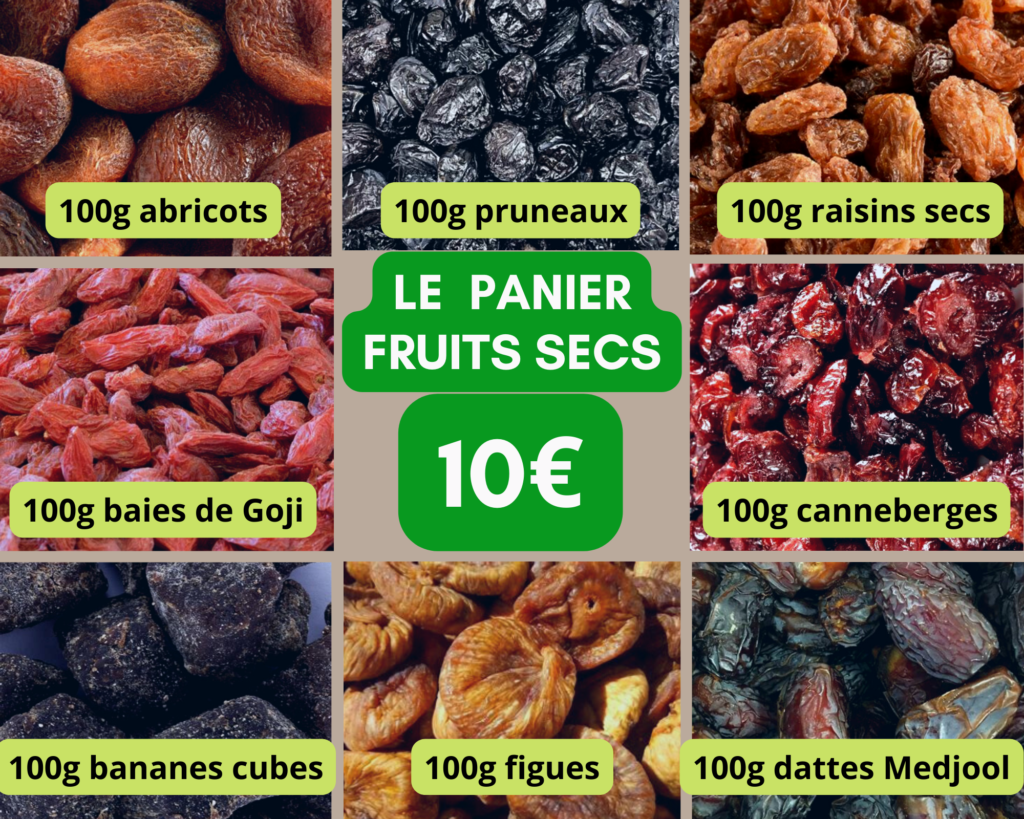 panier fruits secs à 10€