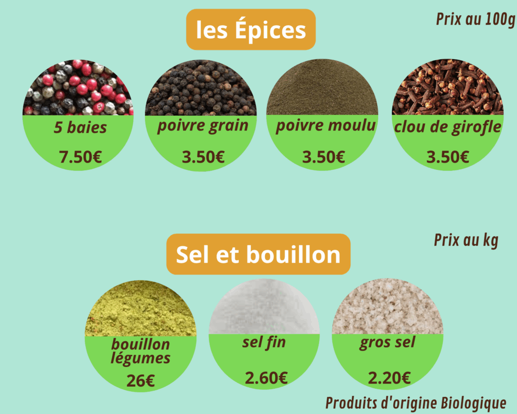 épices etc