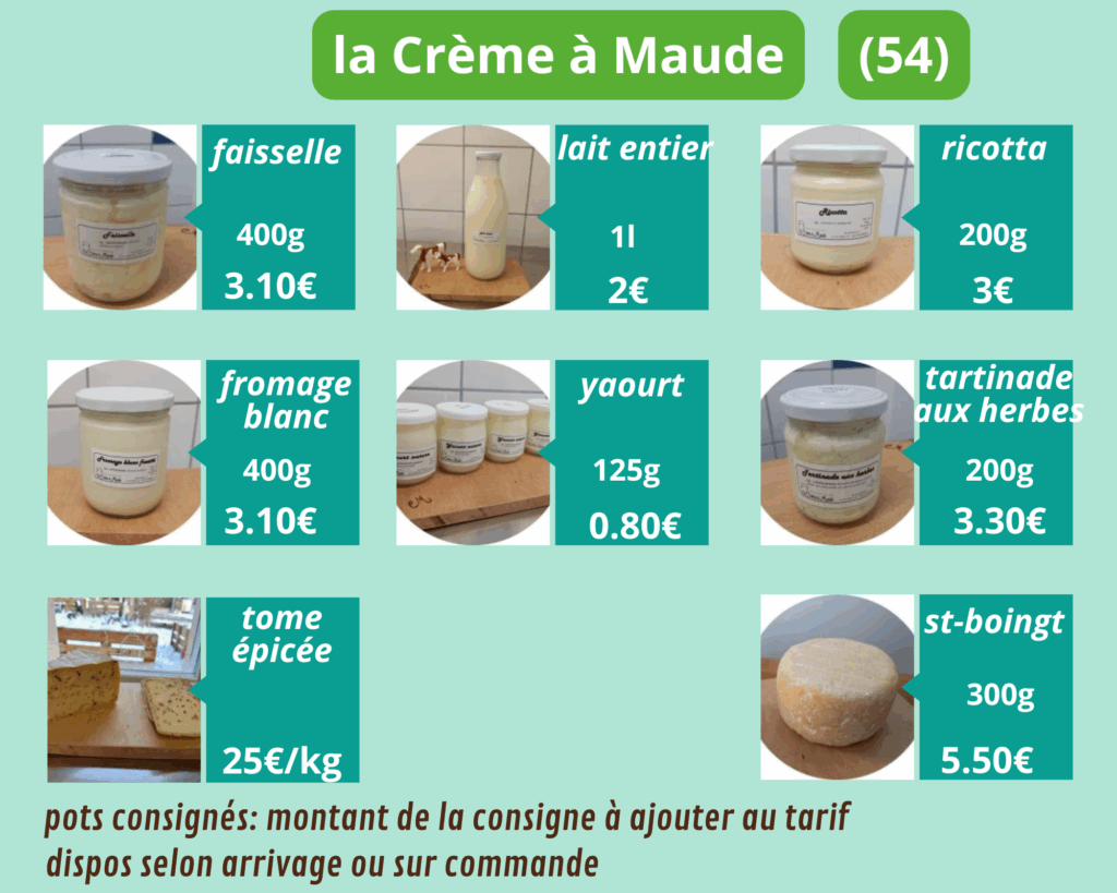 la crème à maude