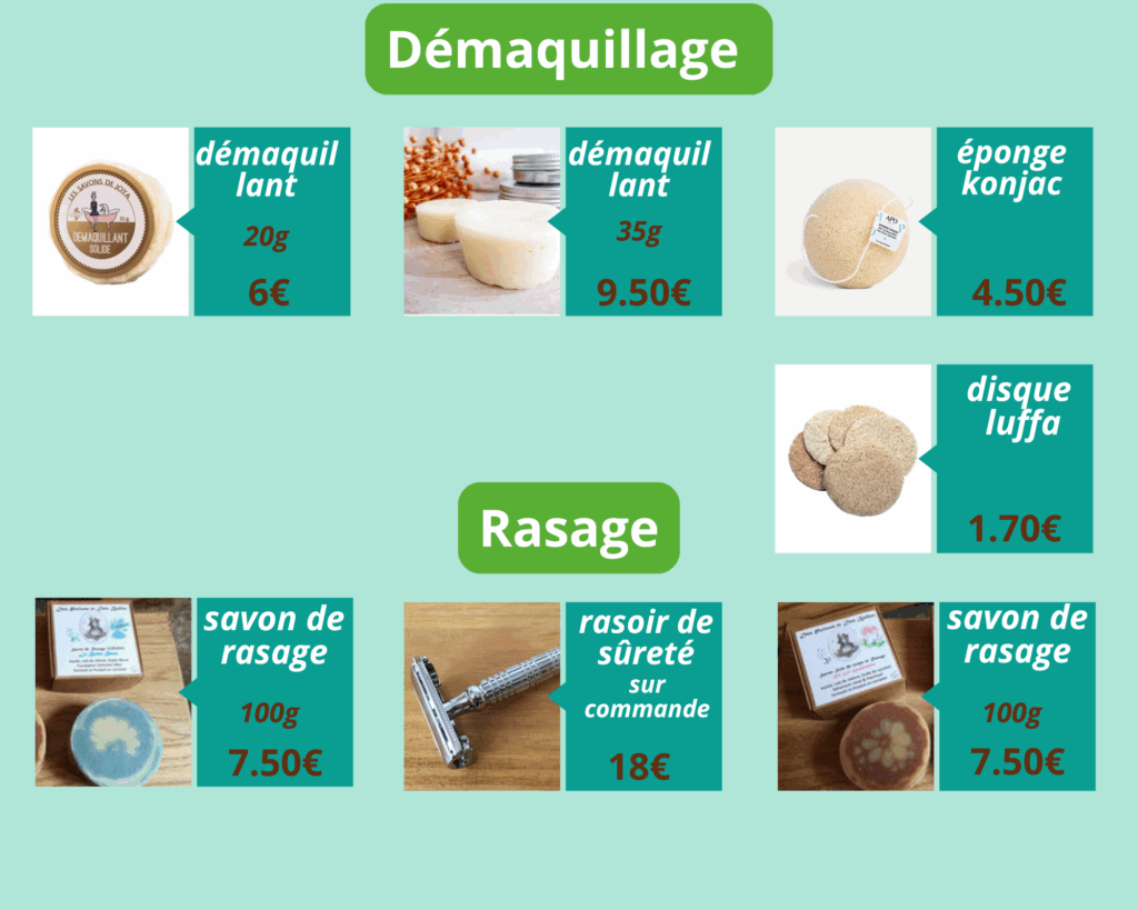 démaquillage et rasage