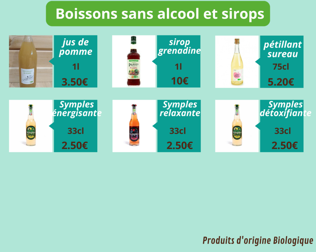 boissons sans alcool