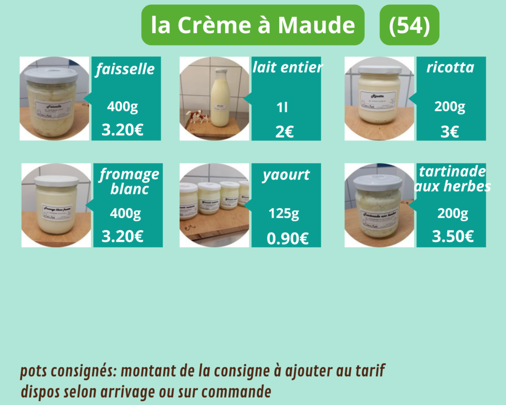 la crème à maude