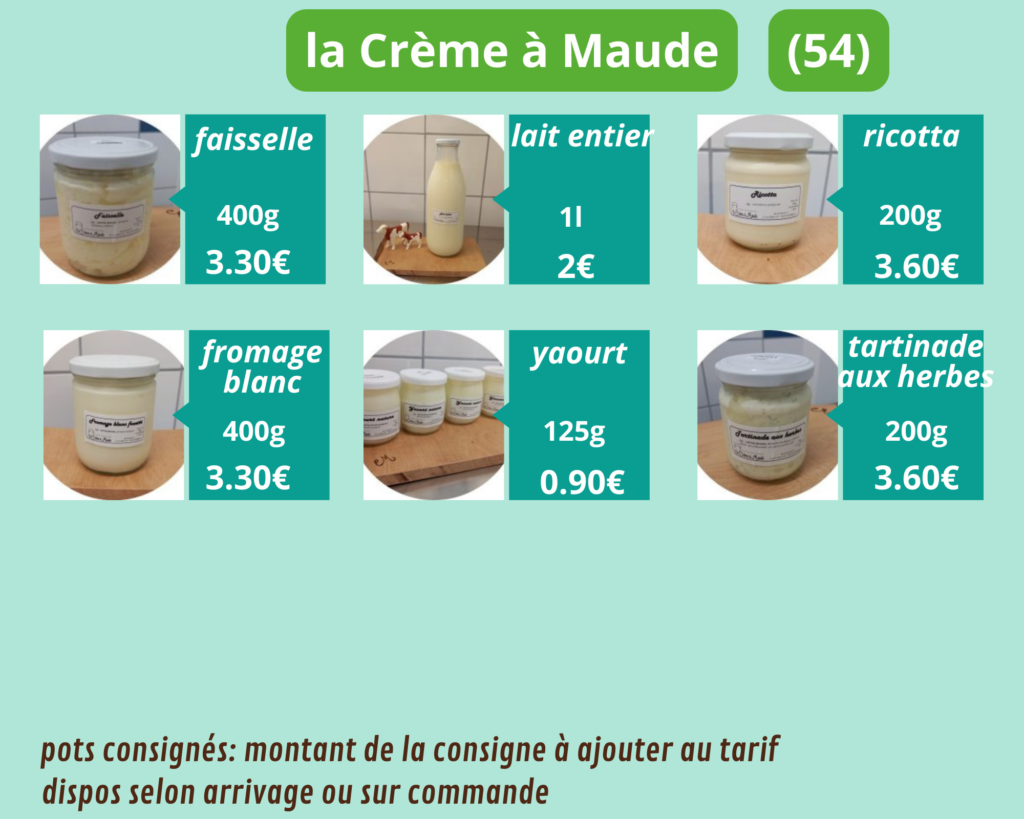 la crème à maude
