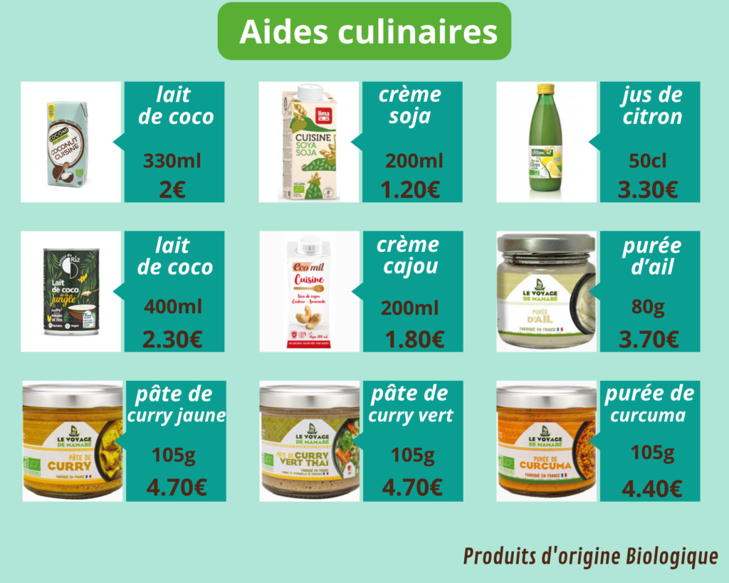 aides culinaires