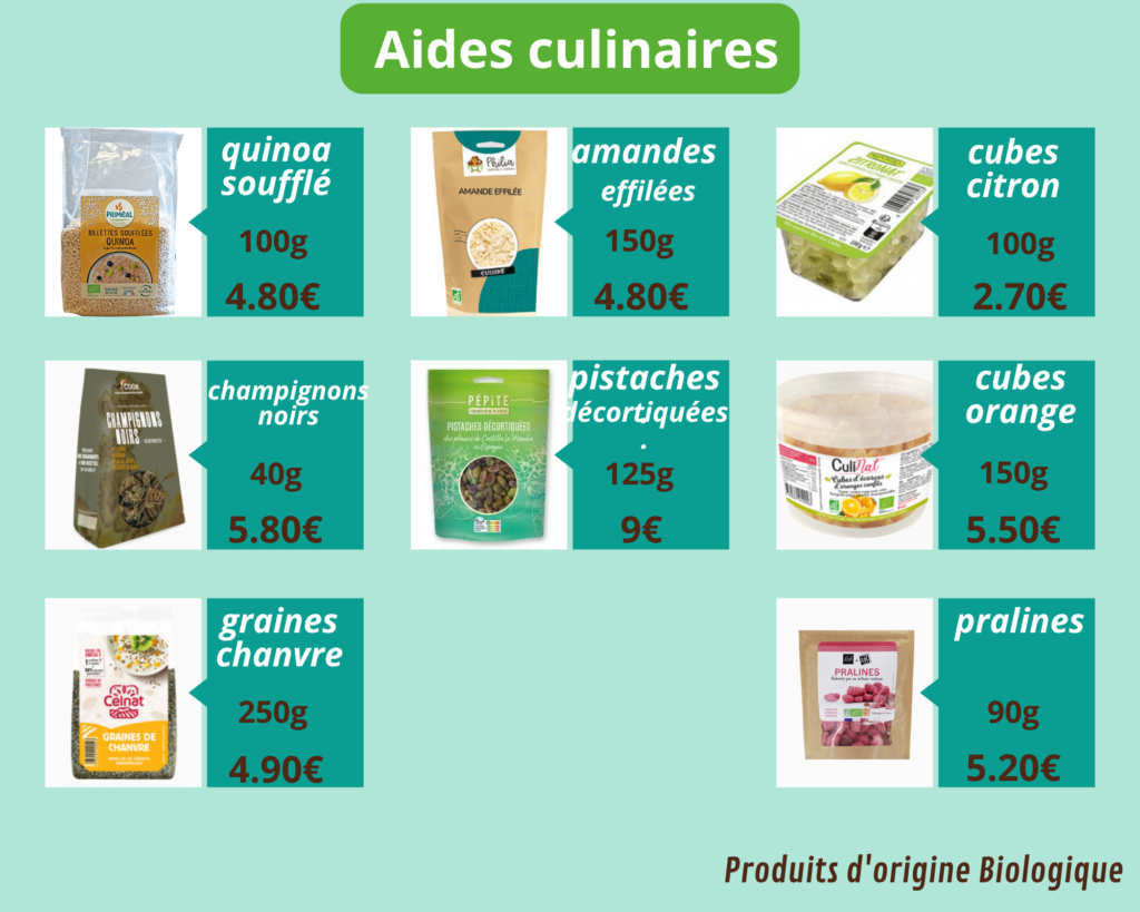 aides culinaires