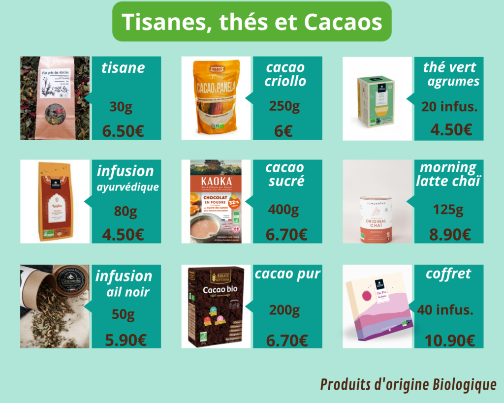 tisanes-thés-cacaos
