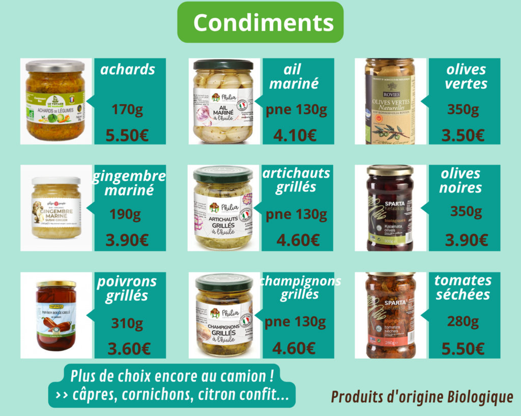 condiments