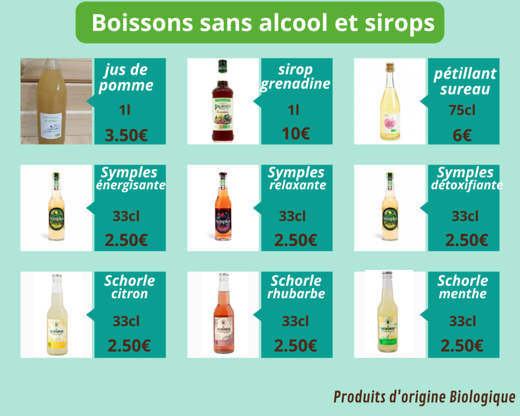 boissons sans alcool