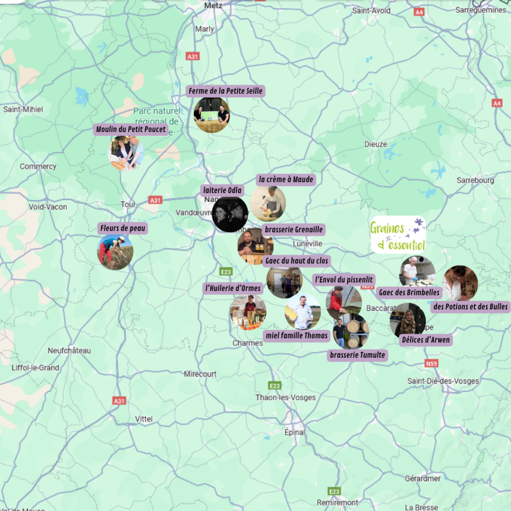 carte producteurs locaux